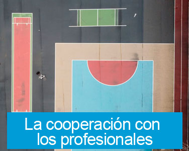 La cooperación con los profesionales